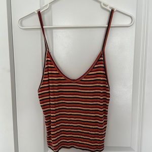 American Eagle Soft & Sexy Striped Crop Tank